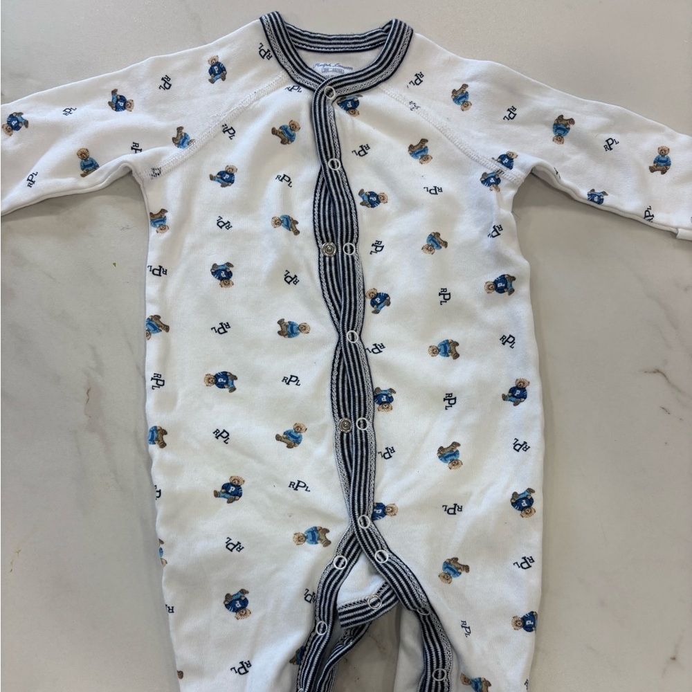 Ralph Lauren Logo Onesie 3 months